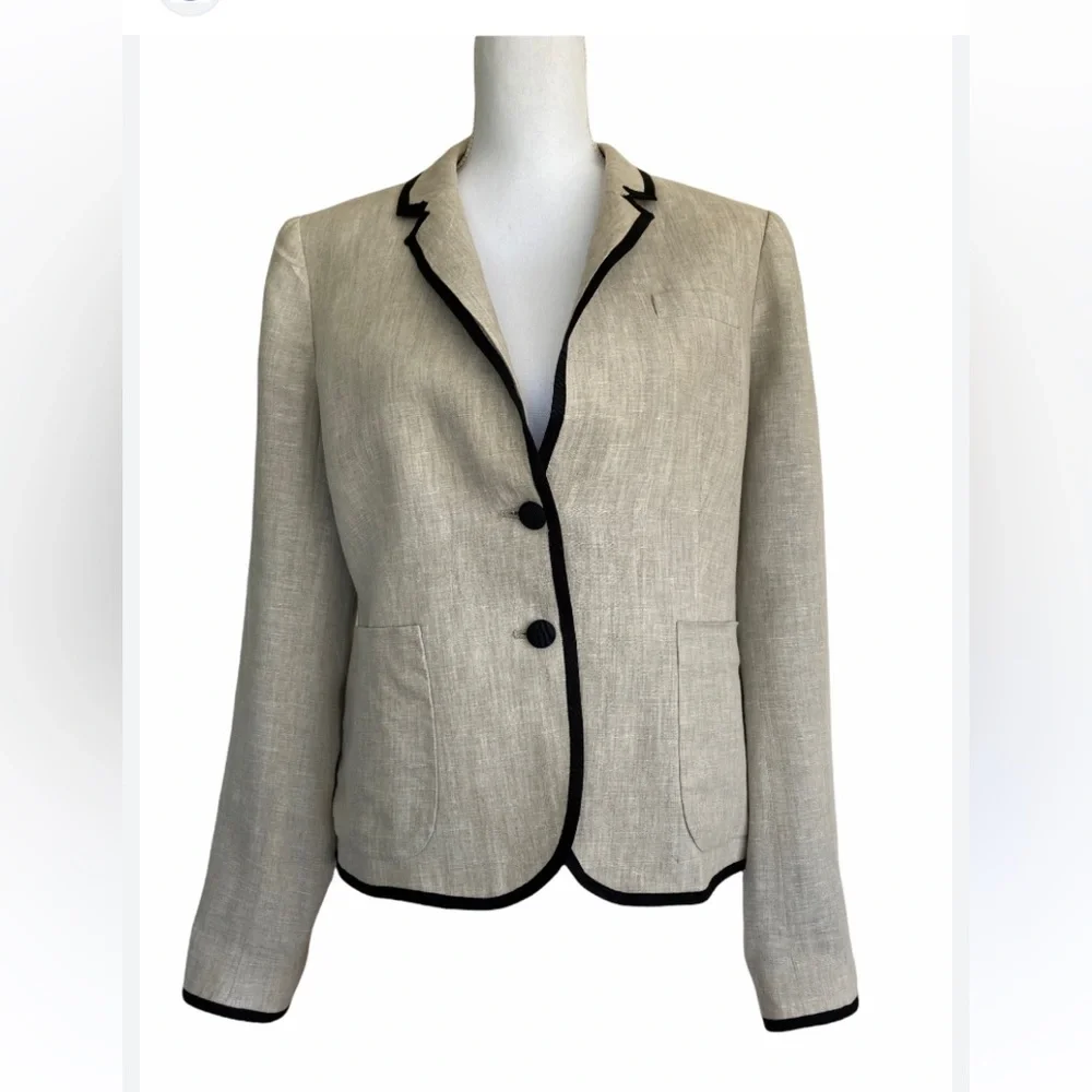 J Crew 100% linen blazer - Picture 2 of 8